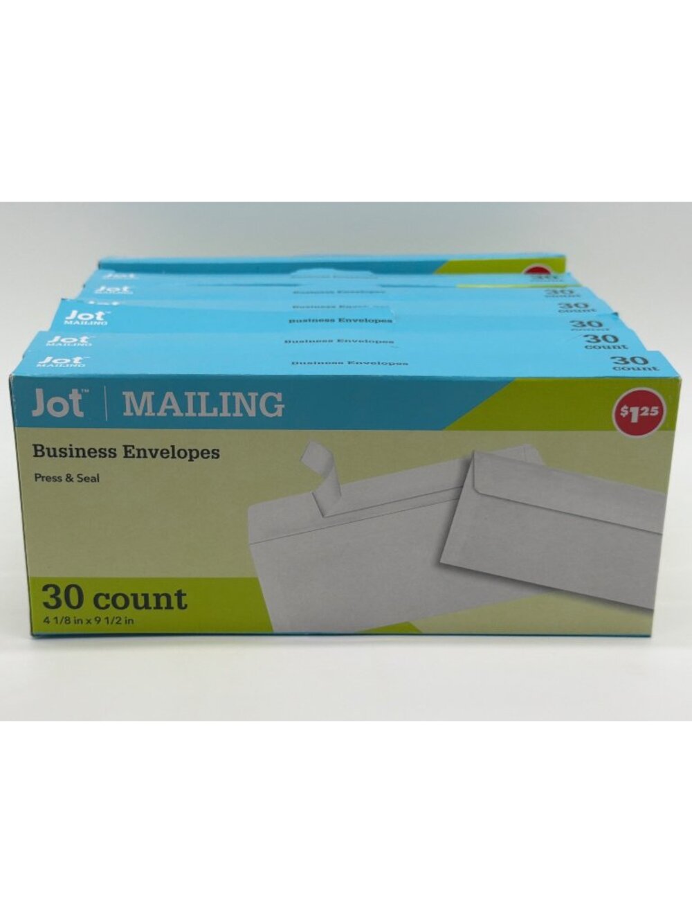 Jot Mailing Business Envelopes Press & Seal 30 Count 4 1/8 In x 9 1/2 In 7 box b